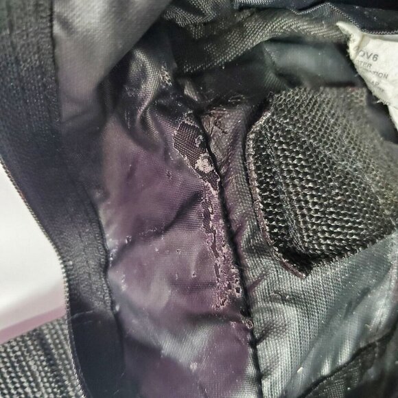 LL Bean Computer Messenger Bag Floral Black Purple Blue - Picture 8 of 9